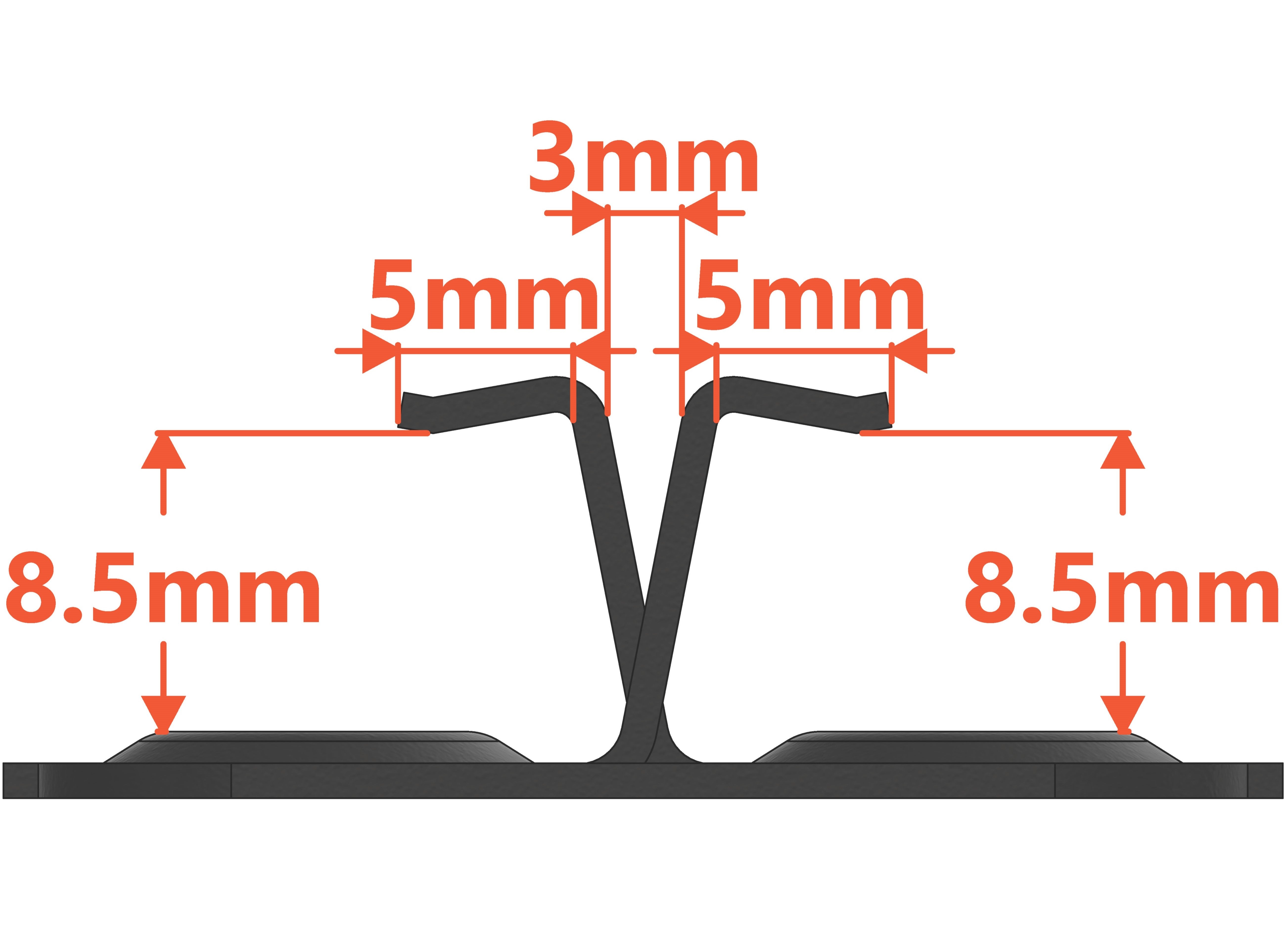 WPC Hidden Deck Clip: Stainless - 8.5mm