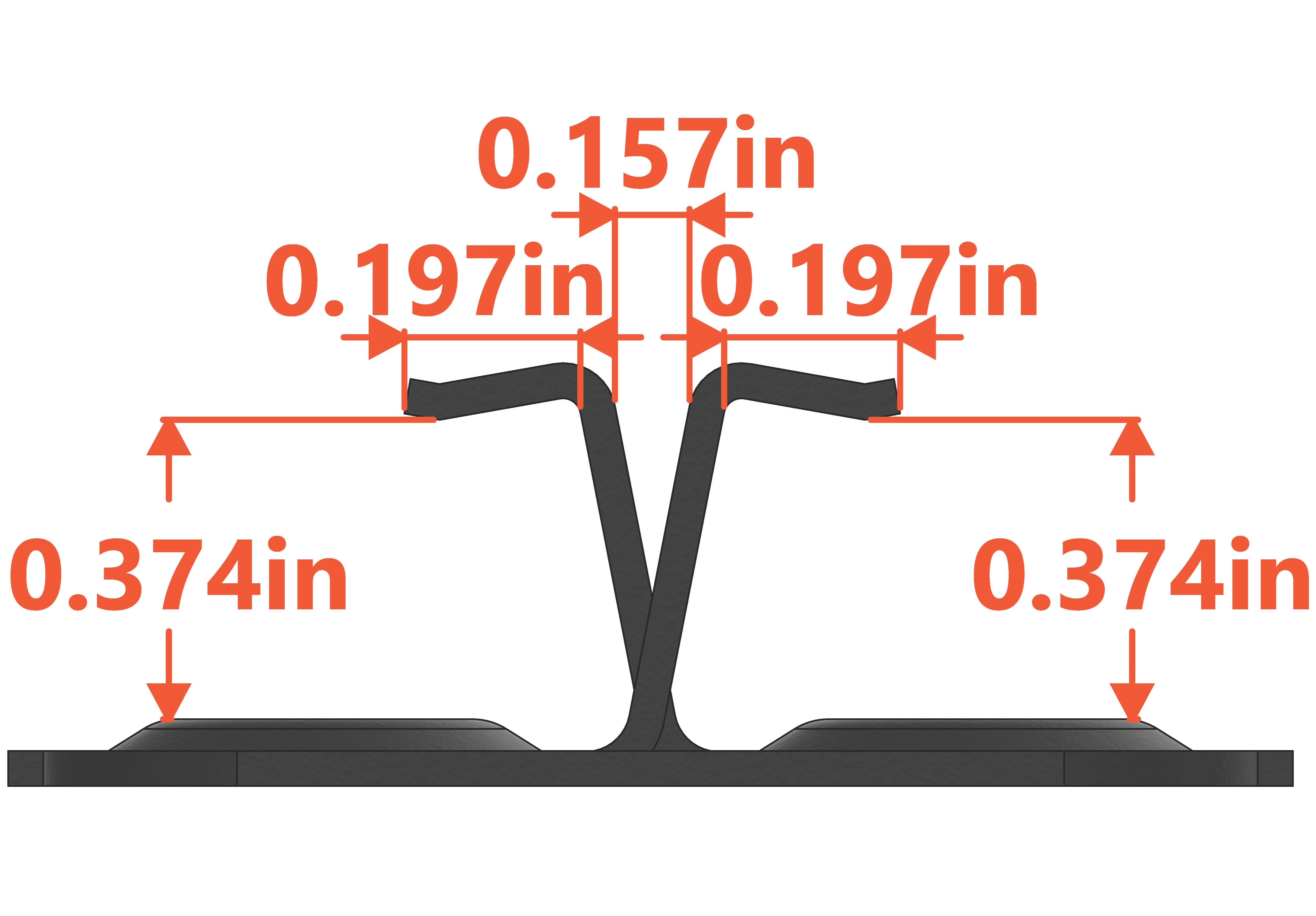 WPC Hidden Deck Clip: Stainless - 9.5mm
