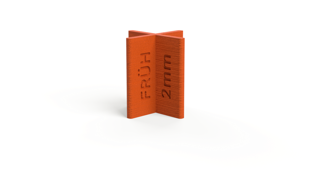 Frueh Deck Board Spacers for Wood - Composite - PVC - Deck Boards, 20pcs, 2mm (~ 1/16")