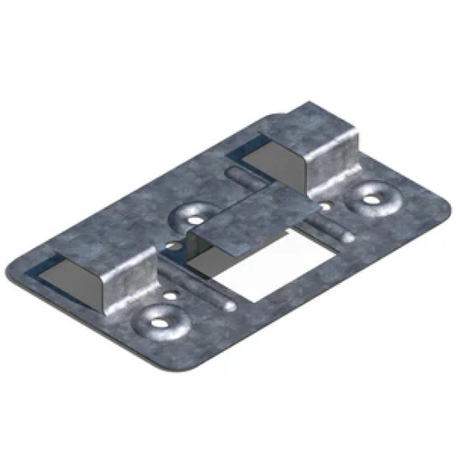 [4206-01-1] Groove-Groove:GG-Clip (9.0 x 5.0 x 0.0) - Galvanized Steel
