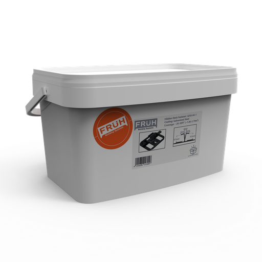 [4250-04-2-500] Hidden Deck Fasteners - 9.5mm Stainless - Contractor Bucket